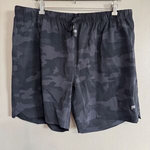 Fabletics NWT camo black The 7” One Short size XXL